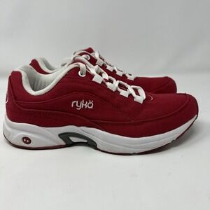 RYKA Women's Red Canvas Walking Lace-Up Shoes Catalyst Nitracel Size 7